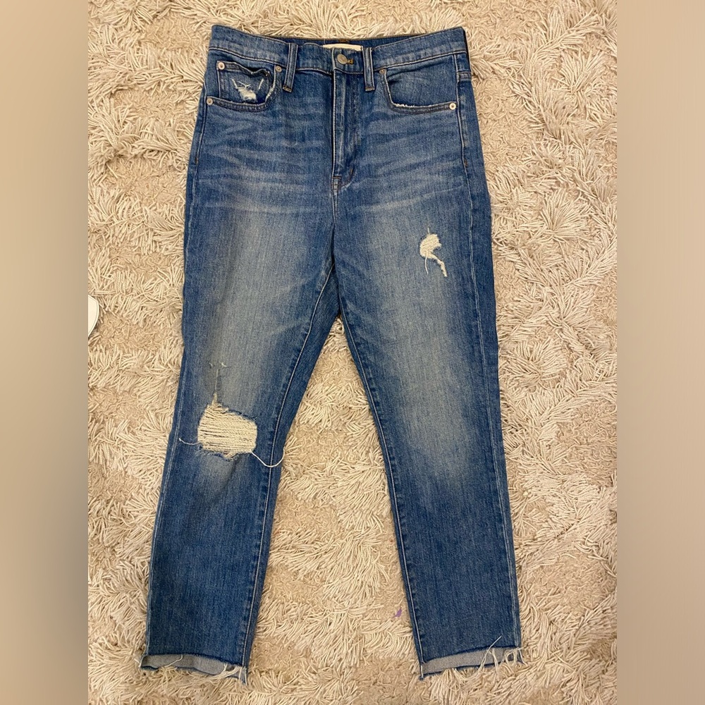 Madewell high rise slim boy Jean size 27